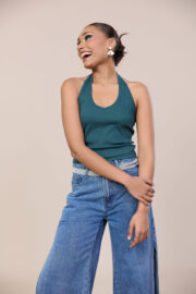 Halter Top - Green - Image 2