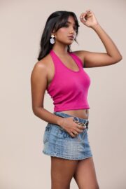 Halter Top - Pink - Image 3
