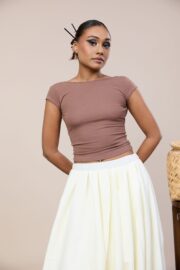 Backless top - Nude - Image 3