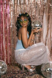 Plunging body suit. - Blue - Image 5