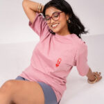 Queen of Hearts T- shirt Pink
